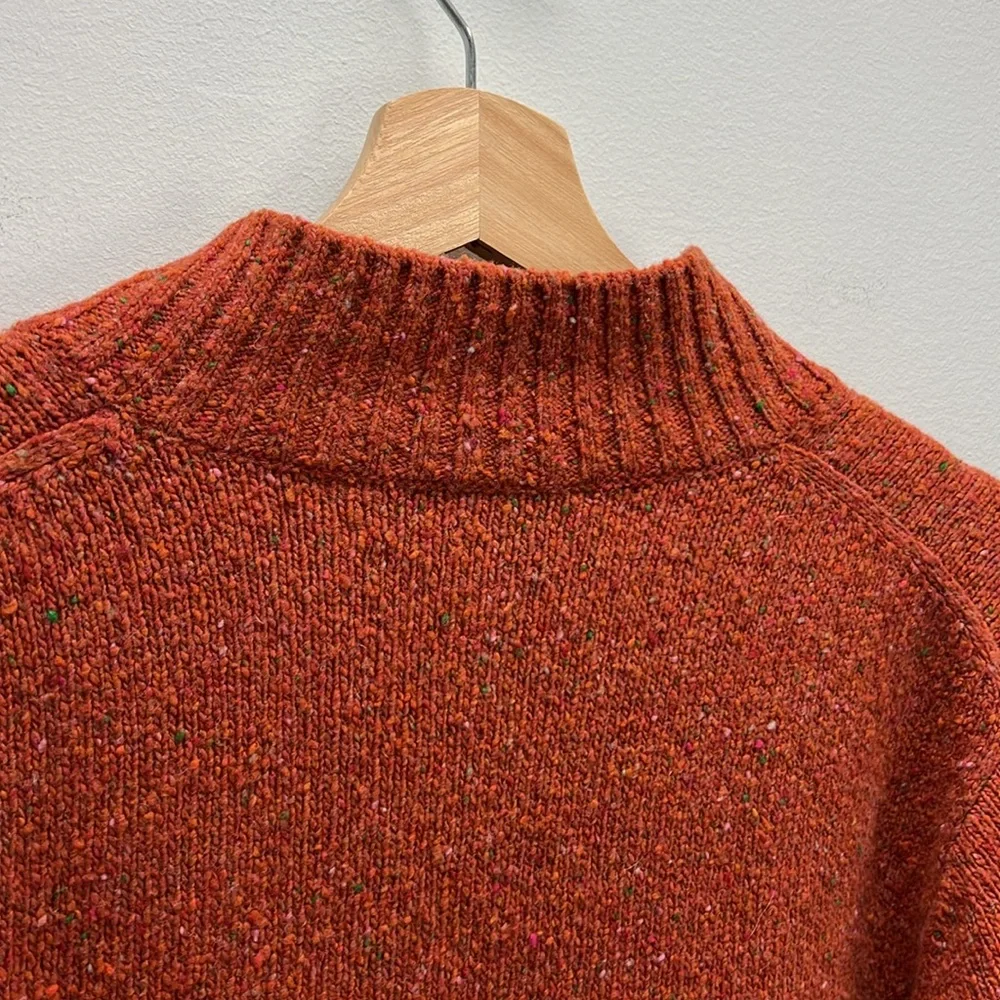 Patrick James Reserve Wool Sweater Suede Elbow Patches Knit Mens Medium Grandpa